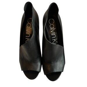 Calvin Klein Women's Nastassia Peep-Toe D'Orsay Size 7.5